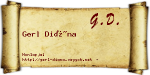 Gerl Diána névjegykártya